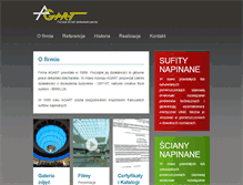 Tablet Screenshot of agart.com.pl